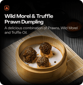 Wild Morel & Truffle Prawn Dumpling 