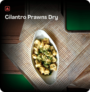 Cilantro Prawns Dry