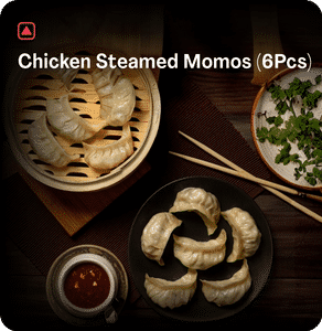 Chicken Steamed Momos (6pcs)
