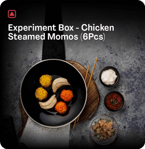 Experiment Box - Chicken Steamed Momos (6pcs)