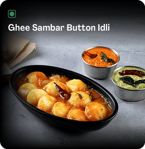 Ghee Sambar Button Idli