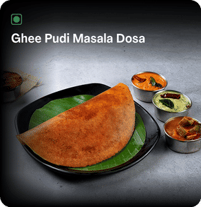 Ghee Pudi Masala Dosa