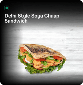 Delhi Style Soya Chaap Sandwich