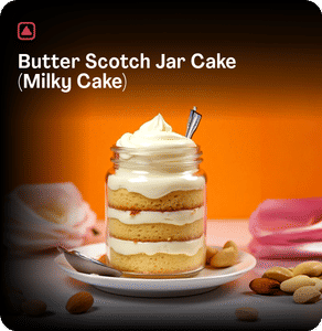 Butter Scotch Jar Cake (Milky Cake)