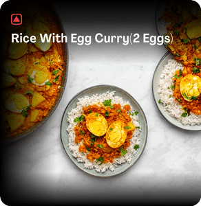 Rice With Egg Curry(2 Eggs)