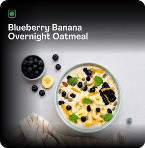 Blueberry Banana Overnight Oatmeal