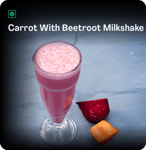 Carrot with Beetroot Milkshake