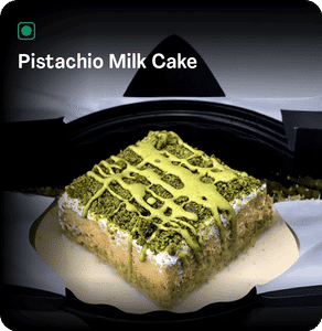 Pistachio Milk Cake