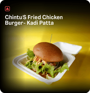 Chintu's Fried Chicken Burger- Kadi Patta