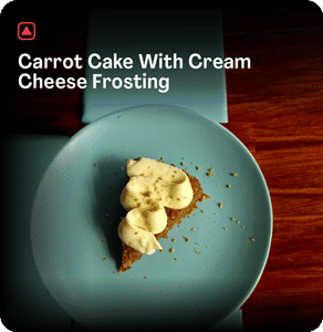 Carrot Cake With Cream Cheese Frosting (slice)