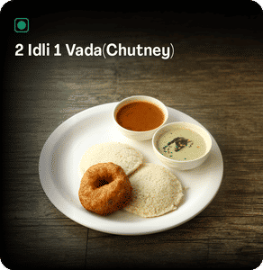 2 Idli 1 Vada(chutney)