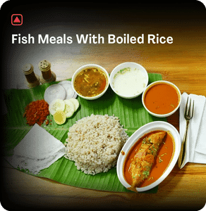 Fish Meal With Boiled Rice