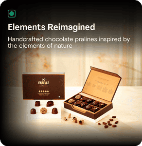 Elements Reimagined - Nature inspired 10 Chocolate Pralines
