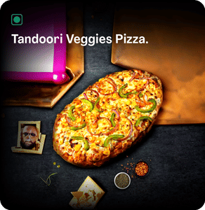Tandoori Veggies Pizza.