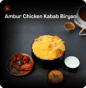 Ambur Chicken Kabab Biryani