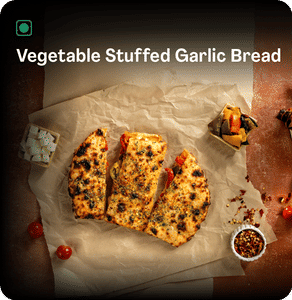 Vegetable Stuffed Garlic Bread