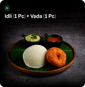 Idli (1 Pc) Vada (1 Pc)