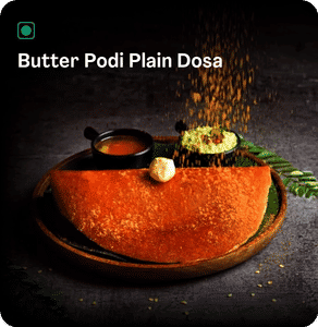 Butter Podi Plain Dosa