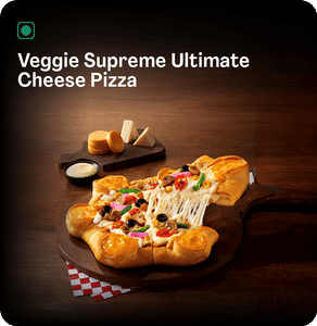 Veggie Supreme Ultimate Cheese Pizza