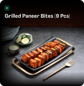 Grilled Paneer Bites  (9 Pcs)