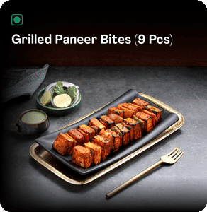 Grilled Paneer Bites  (9 Pcs)