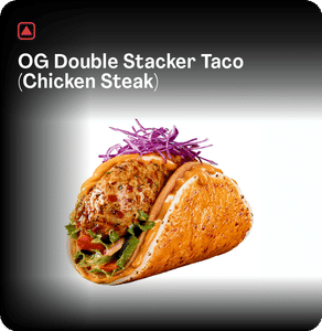 OG Double Stacker Taco (Chicken Steak)