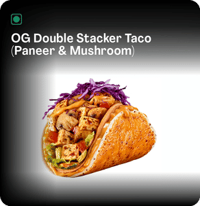 OG Double Stacker Taco (Paneer & Mushroom)