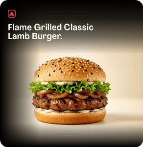 Grilled Classic Lamb Burger