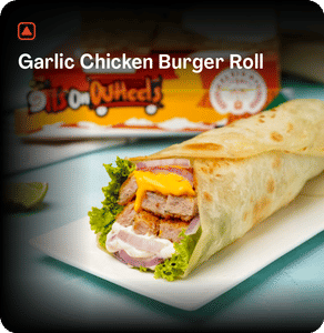 Garlic Chicken Burger Roll