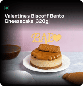 Valentine's Lotus Biscoff Bento Cheesecake [320g]