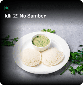 Idli (2) No Samber