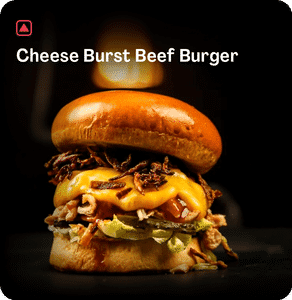 Cheese Burst Beef Burger