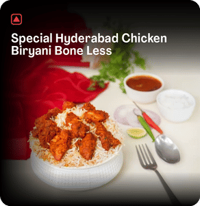 Special Hyderabad Chicken Biryani Bone Less