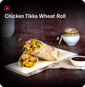 Chicken Tikka Wheat Roll