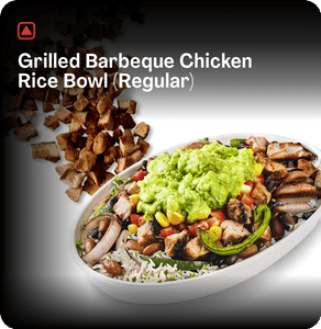 Grilled Barbeque Chicken Rice Bowl (Regular)
