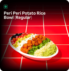 Peri Peri Potato Rice Bowl (Regular)