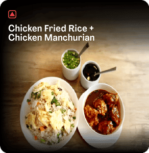 Chicken Fried Rice + Chicken Manchurian