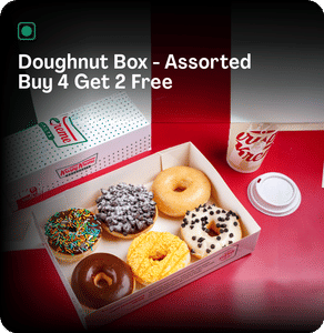 Doughnut Box - Assorted Buy 4 Get 2 Free