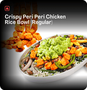Crispy Peri Peri Chicken Rice Bowl (Regular)