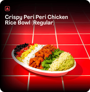 Crispy Peri Peri Chicken Rice Bowl (Regular)