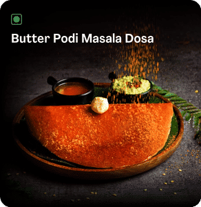 Butter Podi Masala Dosa