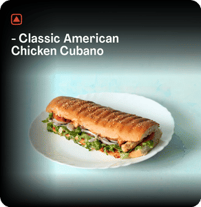 Classic American Chicken Cubano Sandwich