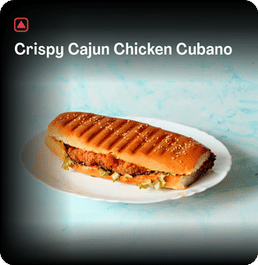 Crispy Cajun Chicken Cubano Sandwich