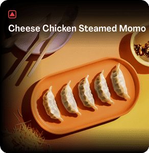 Cheese Chicken Steamed Momo