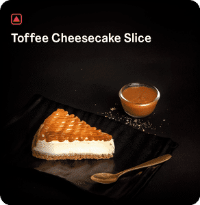 Toffee Cheesecake Slice