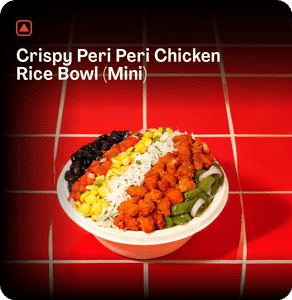Crispy Peri Peri Chicken Rice Bowl (Mini)