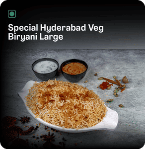 Special Hyderabad Veg Biryani Large