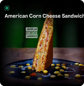 American Corn Cheese Sandwich