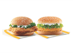 McChicken Burger + McSpicy Chicken Burger