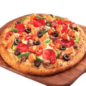 6 Inch Mix Vegetable Black Olive Pizza
